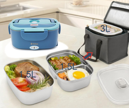 Electric lunch box with dual - electric,