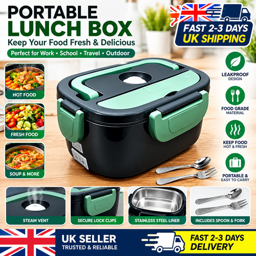 Electric heated lunch box - heated,