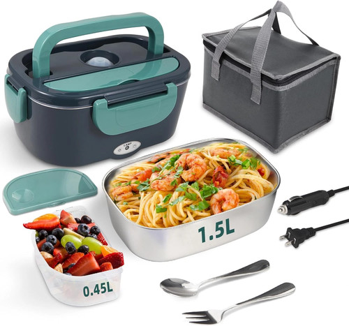 Electric heated lunch box for - box,