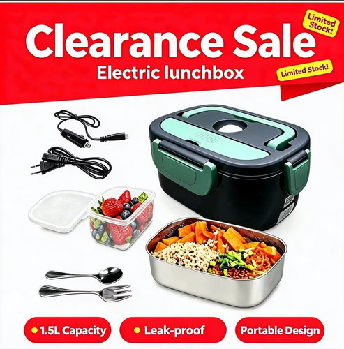 Heated lunch box 100w - lunch, electric