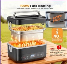 WHITE adult Large Heated Lunch