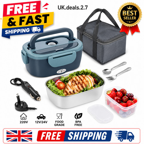 Heated lunch box electric food - box,