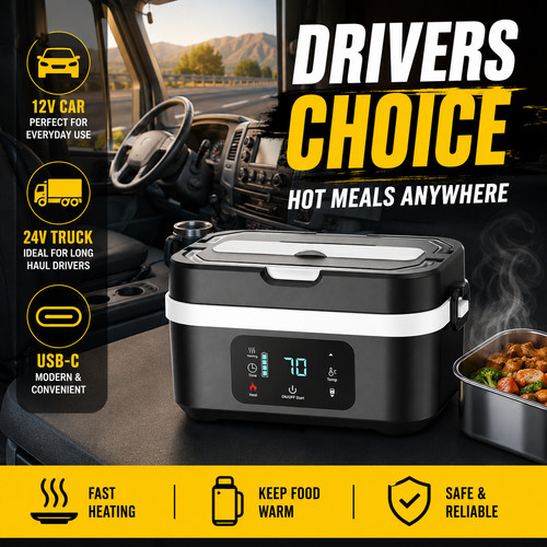 Heated lunch box 12v - lunch,